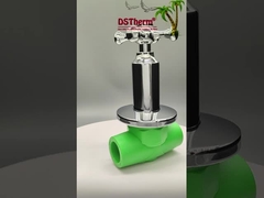 PPR 크롬 접착 럭셔리 볼 밸브 크로스 핸들 구리 코어 청동 카트리지를 가진