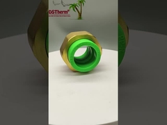 녹색 PPR 듀얼 헤드 스레드 연합 듀얼 연합 커넥터 고온 저항성