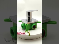 3 가지 방법 Ppr 크롬 접착 믹서 샤워 밸브와 정사각형 패널 20 25mm 2 1 밖으로