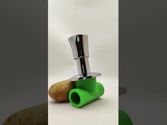 파이프 라인 20-40mm를 위한 안티 슬리드 핸들로 Ppr 크롬 접착 스톱 밸브