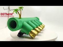 PPR 황동 빨간색 5방향 매니폴드 맞춤형 로고 및 색상 20mm