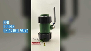 PPR 이중 유니온 볼 밸브 간편한 설치
