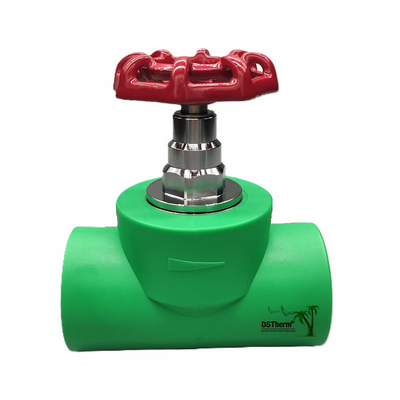 검은색 PPR 정지 밸브 크롬 접착 / 청동 컬러 카트리지는 ISO 15784 인증 글로벌 밸브 20-110mm