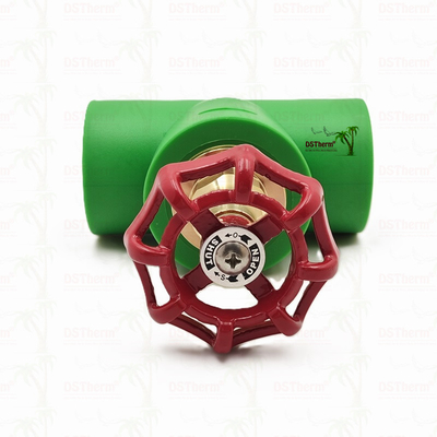 검은색 PPR 정지 밸브 크롬 접착 / 청동 컬러 카트리지는 ISO 15784 인증 글로벌 밸브 20-110mm
