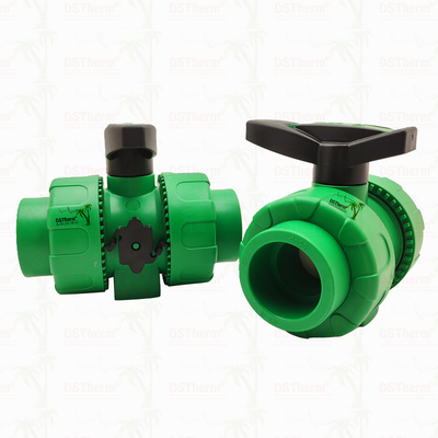 잠금 볼 PPR 더블 유니온 볼 밸브, 플라스틱 볼 S2.5 20-63MM 맞춤형 로고
