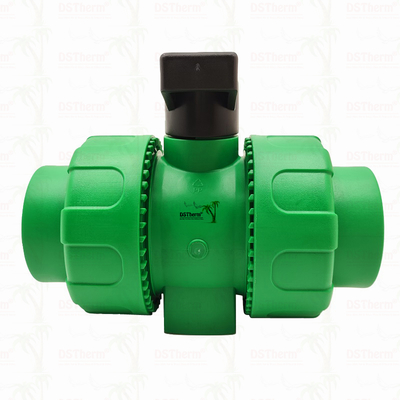잠금 볼 PPR 더블 유니온 볼 밸브, 플라스틱 볼 S2.5 20-63MM 맞춤형 로고