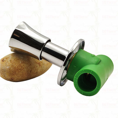 PN25 PPR 스톱 밸브 20-40mm 크롬 도금 미끄럼 방지 손잡이