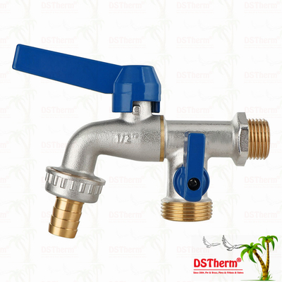 중형 클래식 유니버설 알루미늄 손잡이 듀얼 출구 Faucet Brass Faucet Brass Tap 1/2"*3/4"*3/4"