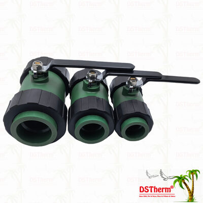 PPR 듀얼 유니온 볼 밸브 구리 볼 철 손잡이 20-63MM 사용자 정의 로고