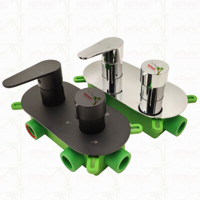 PPR 5방향 블랙 도금 믹서 샤워 밸브 (온도 및 유량 조절용)