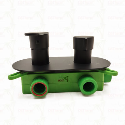 PPR 5방향 블랙 도금 믹서 샤워 밸브 (온도 및 유량 조절용)