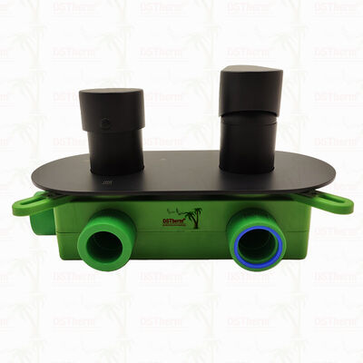 PPR 5방향 블랙 도금 믹서 샤워 밸브 (온도 및 유량 조절용)