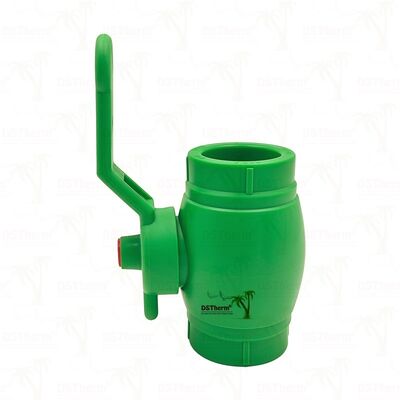 PPRCT 볼 밸브 PPR 금속 손잡이 PN25 20-63mm의 구리 볼 밸브