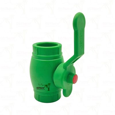 PPRCT 볼 밸브 PPR 금속 손잡이 PN25 20-63mm의 구리 볼 밸브