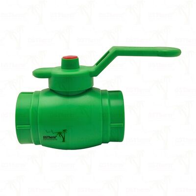 PPRCT 볼 밸브 PPR 금속 손잡이 PN25 20-63mm의 구리 볼 밸브
