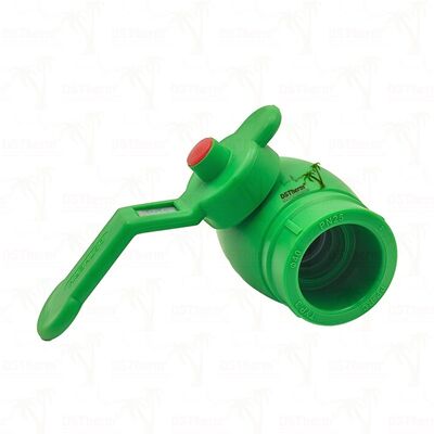 PPRCT 볼 밸브 PPR 금속 손잡이 PN25 20-63mm의 구리 볼 밸브