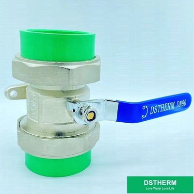 110mm PPR 듀얼 유니언 볼 밸브 풀 롤 PN25 부식 저항