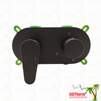 PPR 5방향 블랙 도금 믹서 샤워 밸브 (온도 및 유량 조절용)